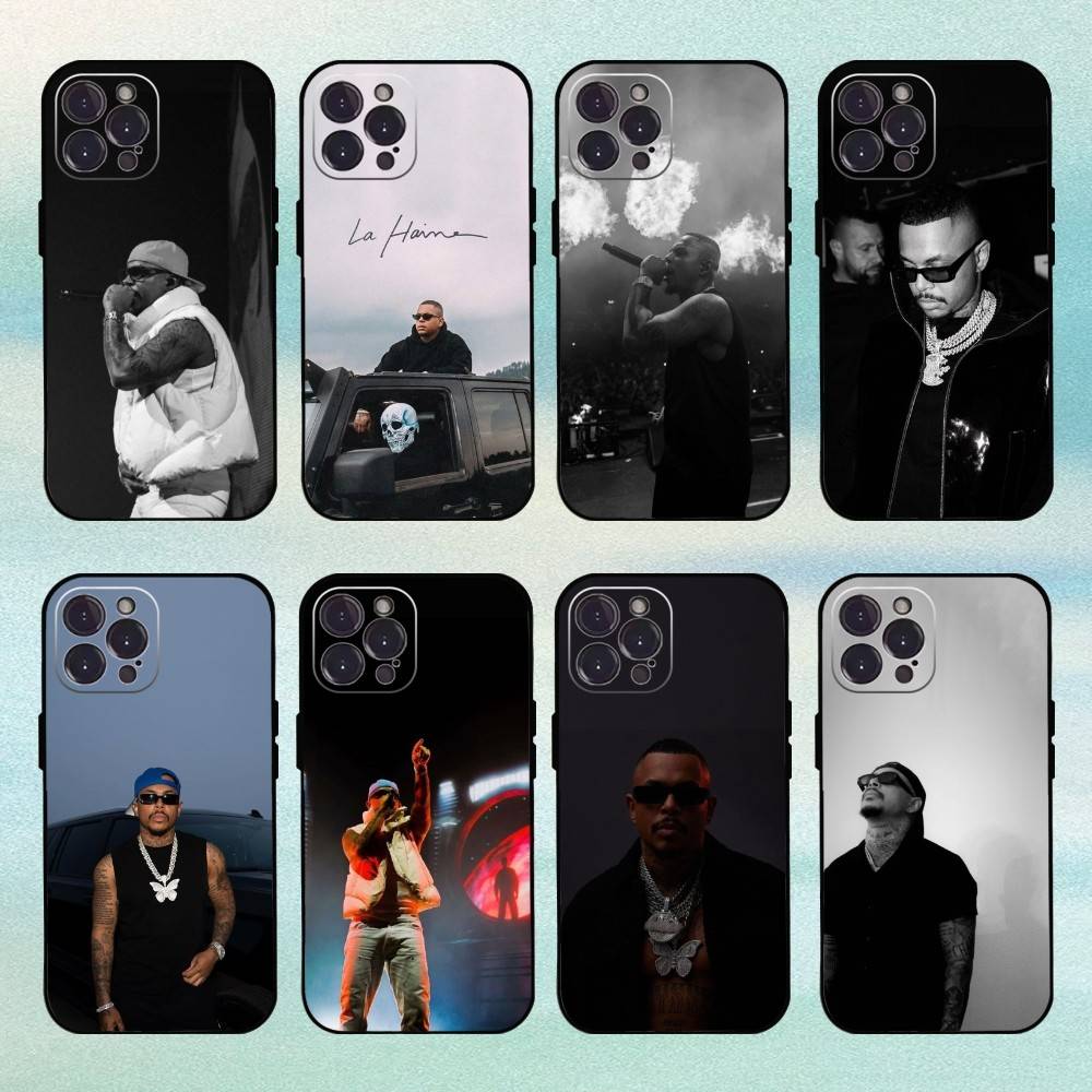 L-Luciano Rapper Phone Case For iPhone17 16 15 14 13 12 11 Pro Max Plus,5G Soft Black Case