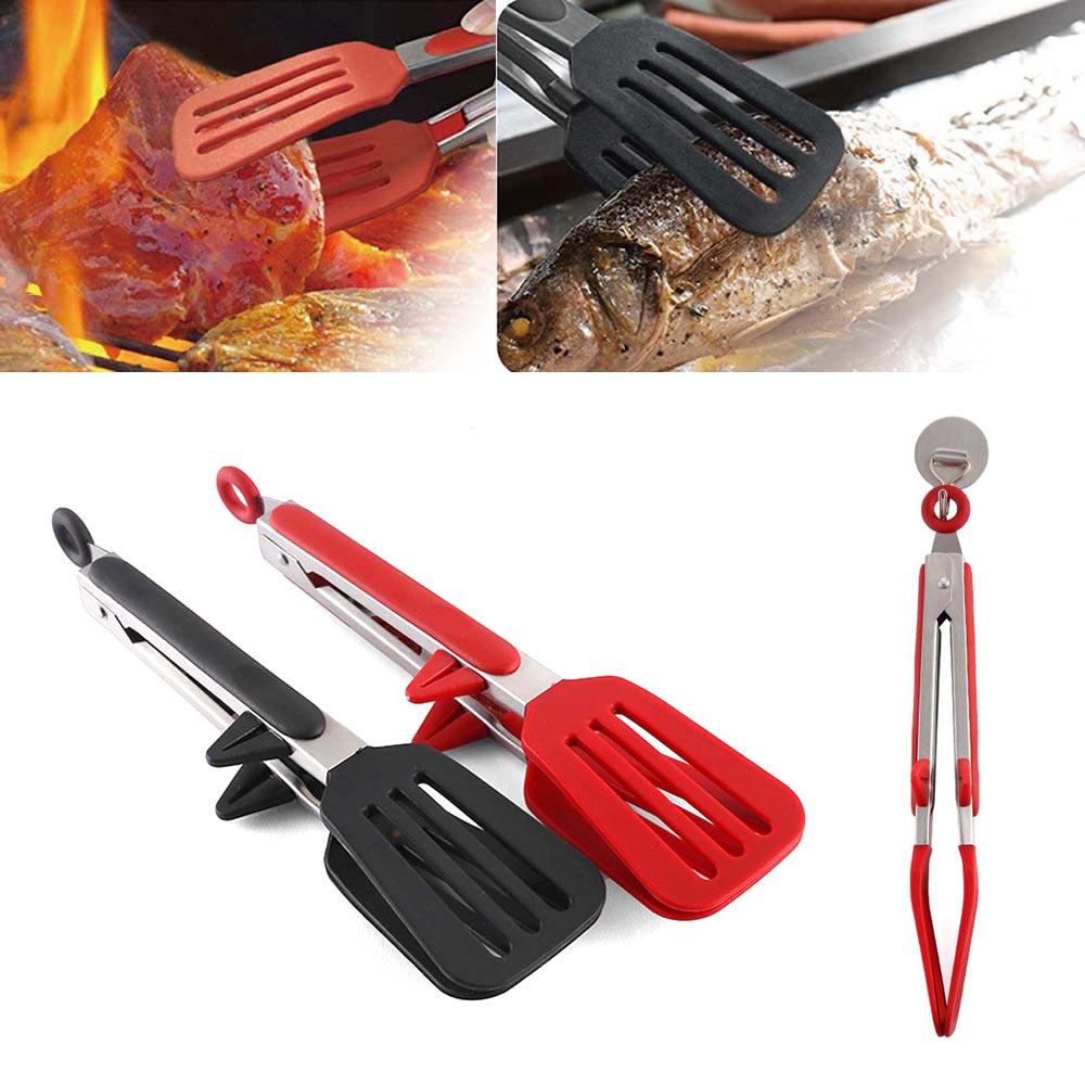Restaurant Kitchen Accessories Noodle Buffet Bread Clip Food Folder Kitchen Tongs BBQ Grill Tongs