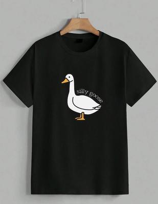 Silly Goose T-Shirt Funny Animal Cute Meme Graphic Simple Casual Tee Unisex 2
