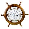 Time's Wall Clock | Nautical Pirate's Ship Wheel | Premium Craft Gift (16 Inches)