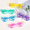 3/6pcs Mermaid Plastic Glasses Little Mermaid Themed Party Photo Prop Kids Girls 1st Birthday Party Gift Baby Shower Supplies