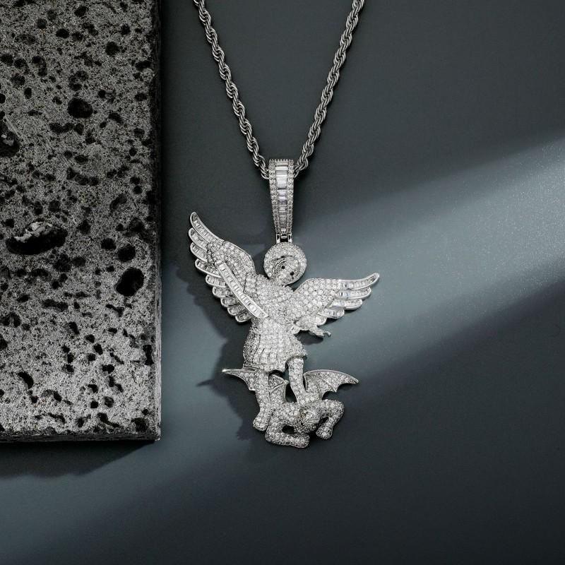Angel Pendant Necklace Classic Unique Gold Plated Jewelry