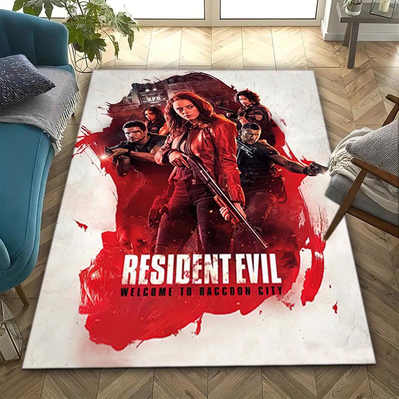 1PC Resident Evil Print Rug - home decoration Carpet For Living Room Bedroom Flooring Computer Chair Area Rug