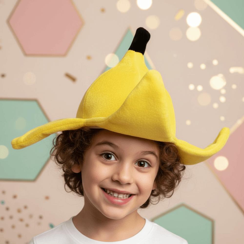 Soft Fabric Funny Fruit Headgear Quirky Cosplay Cap Halloween Carnival Celebration