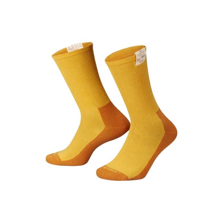 Air Jordan x Union Crossover Logo Solid Color Sports Socks Unisex One Pair Yellow DA2563-710 S
