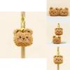 Adorable Cute Bear Plush Toy Keychain Soft Fluffy Stuffed Animal Bag Charm 7 Cm