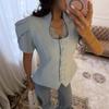 European and American Cross-border Women's Clothing 2026 Summer New Temperament Fashion Design Sense Lace Splicing Short-sleeved Shirt Suit Women