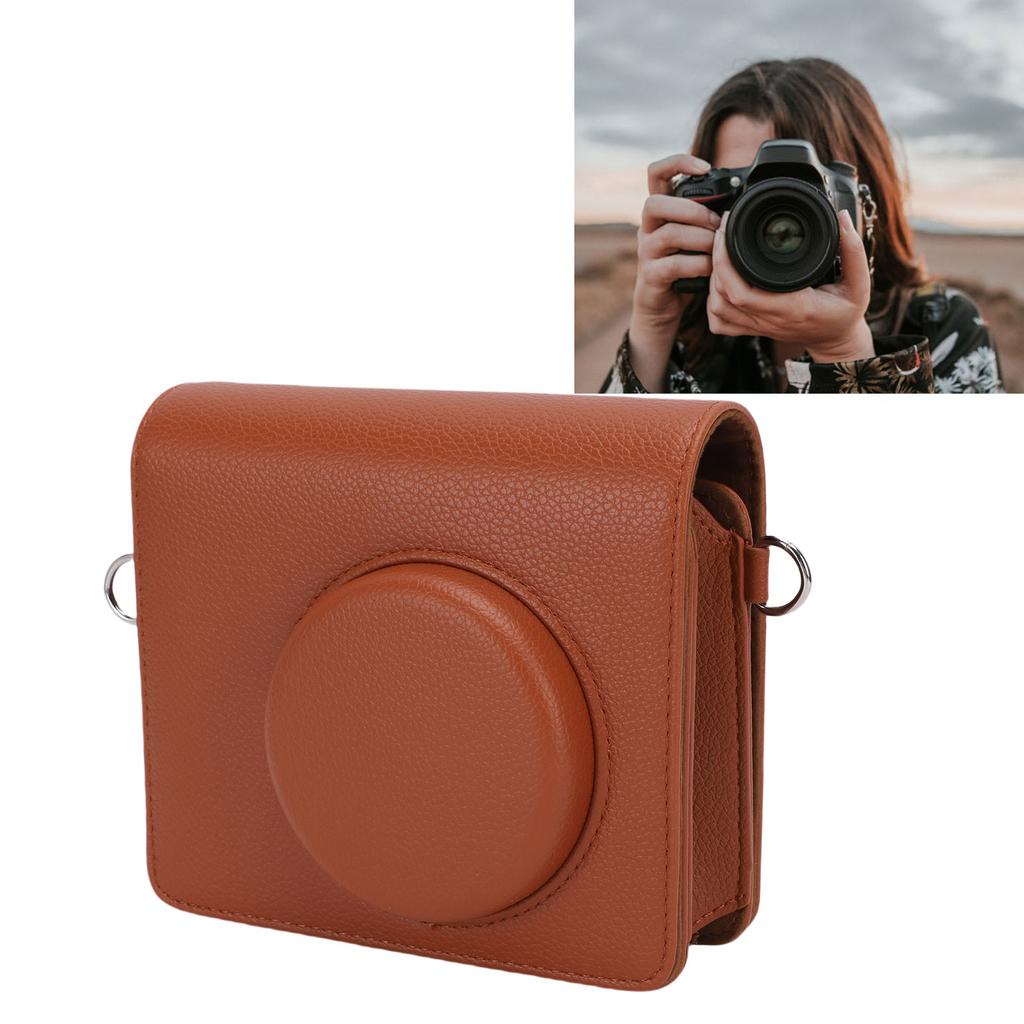 PU Leather Case Fit for MS300 2 In 1 Camera and Photo Printer Camera Ive Bag with Shoulder Strap