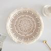 38cm Natural Vintage Jute Woven Placemats Bohemian Style Party Decoration Hanging Wall Decor Mat Vase Mat Table Mats Placemat