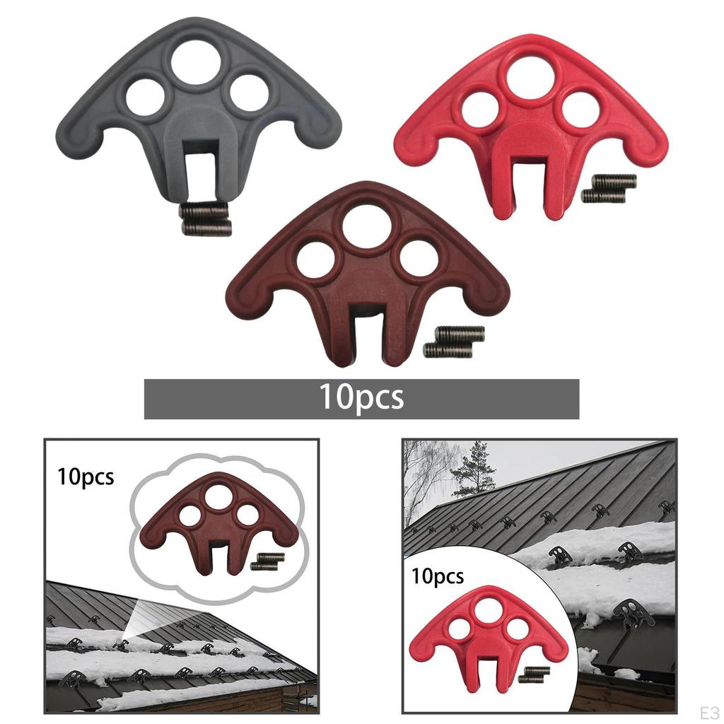 10 Pieces of Roof Snow Guards, Reusable Blockers, Practical, Easy to Install And for Joint