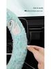 Winter Warm Plush Steering Wheel Cover - Non-slip, Anti-freeze, Universal Hand Warmer for Cars.