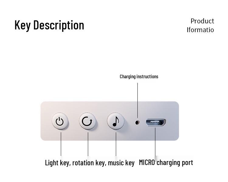 Rabbit Starry Sky Projector Light, Bluetooth Music Night Light, Ideal Birthday Gift