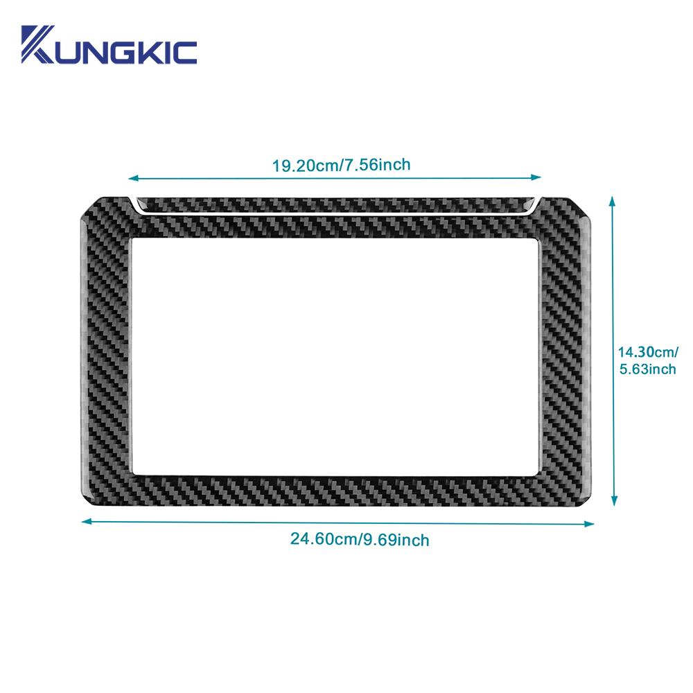 Real Soft Carbon Fiber Sticker For Suzuki Jimny 2019 2020 2025 2025 2025 2025 2025 LHD RHD Car Central Control Screen Frame Trim