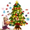 DIY Felt Christmas Tree Christmas Decorations For Home Christmas Tree Decoration With String Light Xmas Gifts New Year Navidad