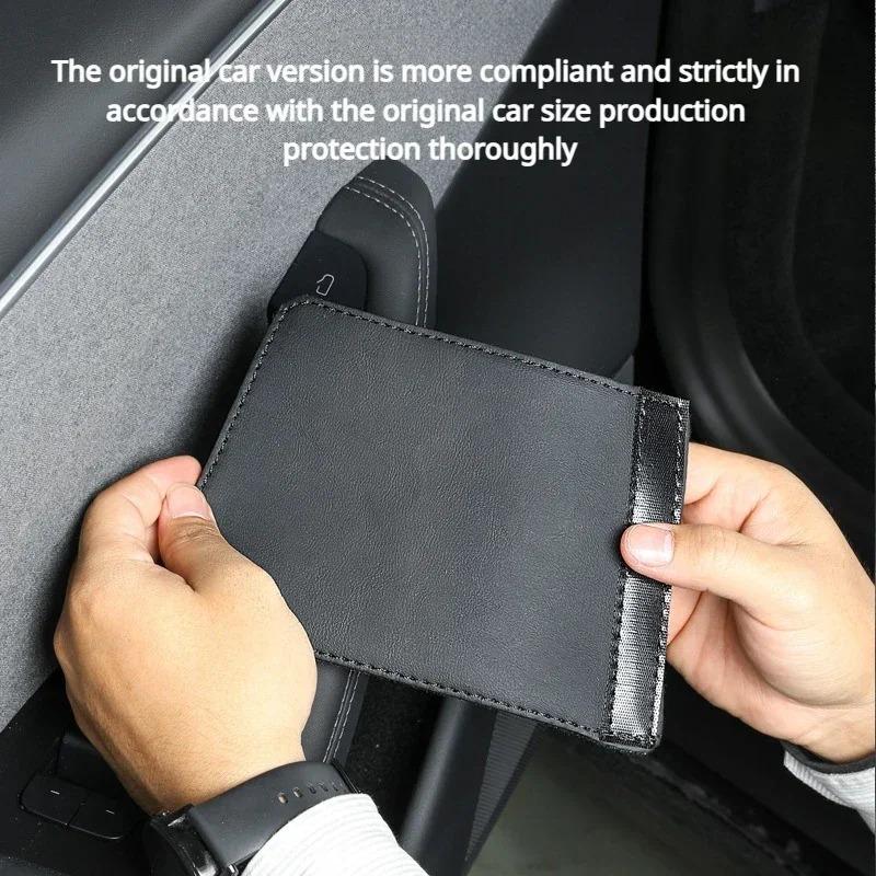 For Tesla Model Y Juniper/Model 3 Highland Door Handle Gloves Handle Protection Holster Leather Handlebar Grip Cover Accessories