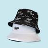 Trendy Double-Sided Embroidered Fisherman Hat for All Seasons - Unisex Casual Style