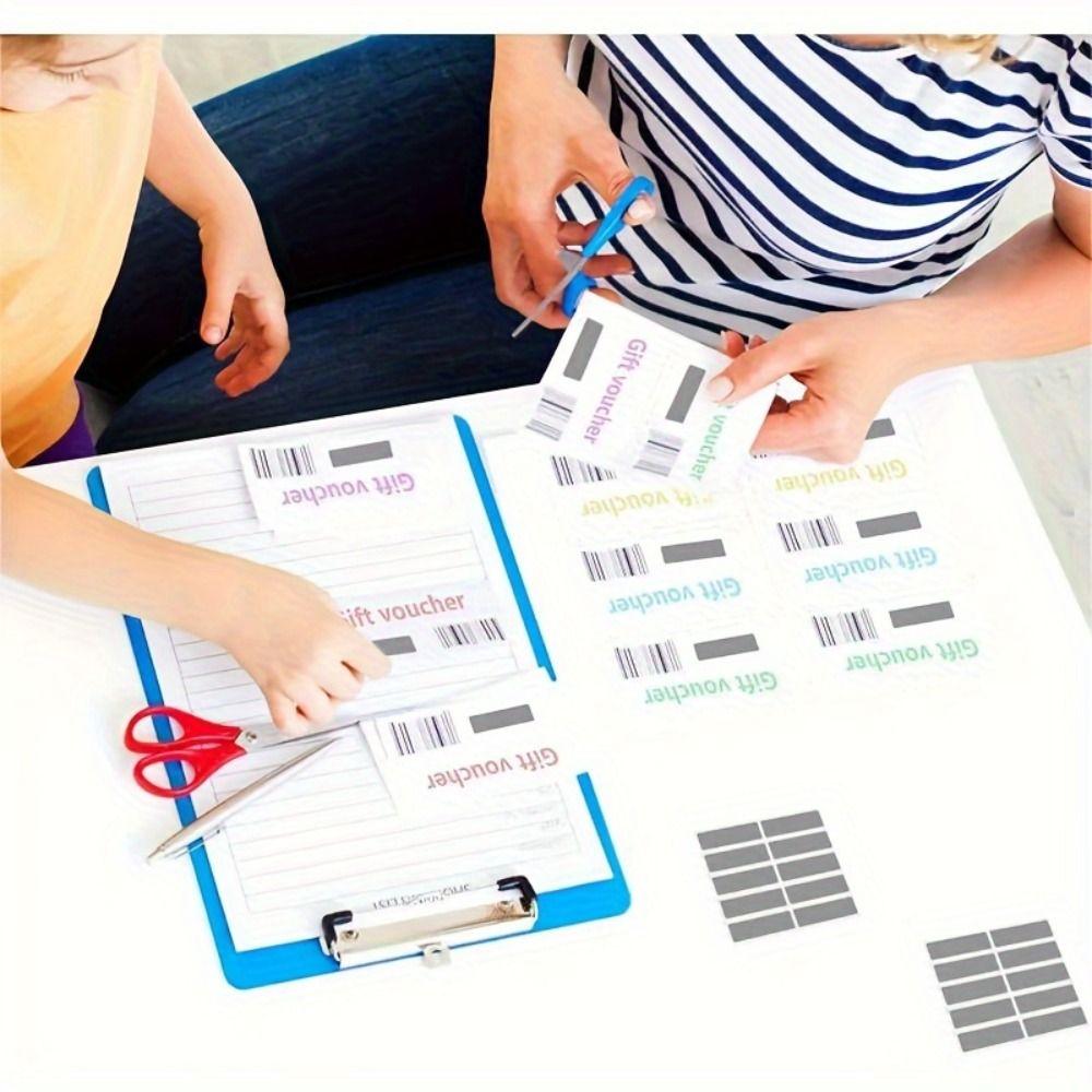 100pcs Funny Scraping Stickers Scratch Cards Scratch Off Cards Children's Redemption Vouchers