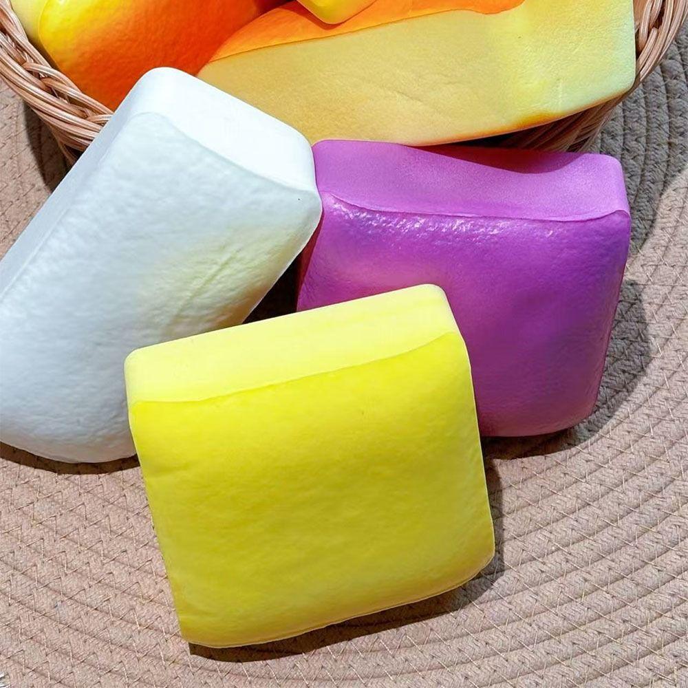 Soft Simulation Bread Squeeze Toys PU Sensory Squishy Toy Kids Gift Squeeze Toast Toy Fidget Toy