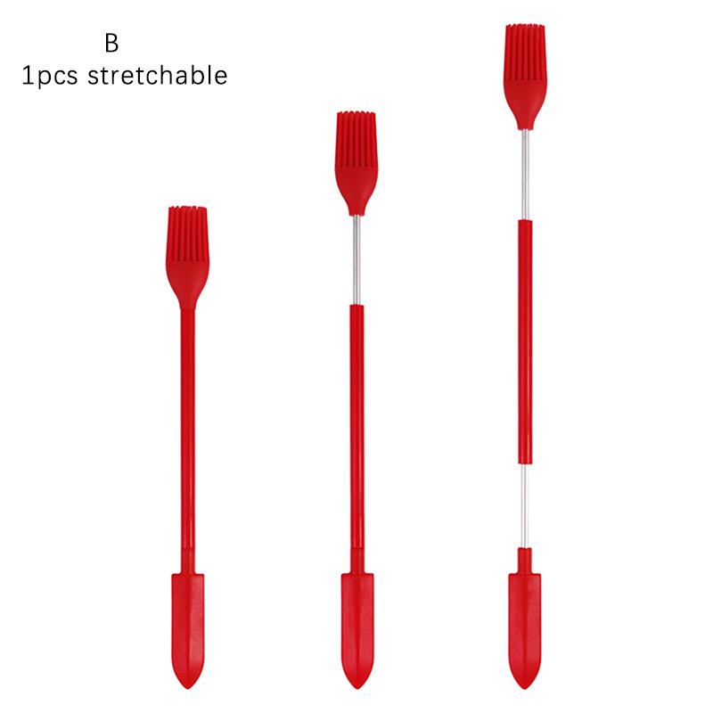 Silikon Mini Spatula Kavanoz Kazıyıcı Kepçe Ucu Uzun Çift Başlı Kozmetik Kaşığı
