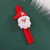 1 Pc Bronzing Christmas Gifts Xmas Bracelet Adult Children's Toys Santa Claus Snowman Elk Patting Circle Pat Ring