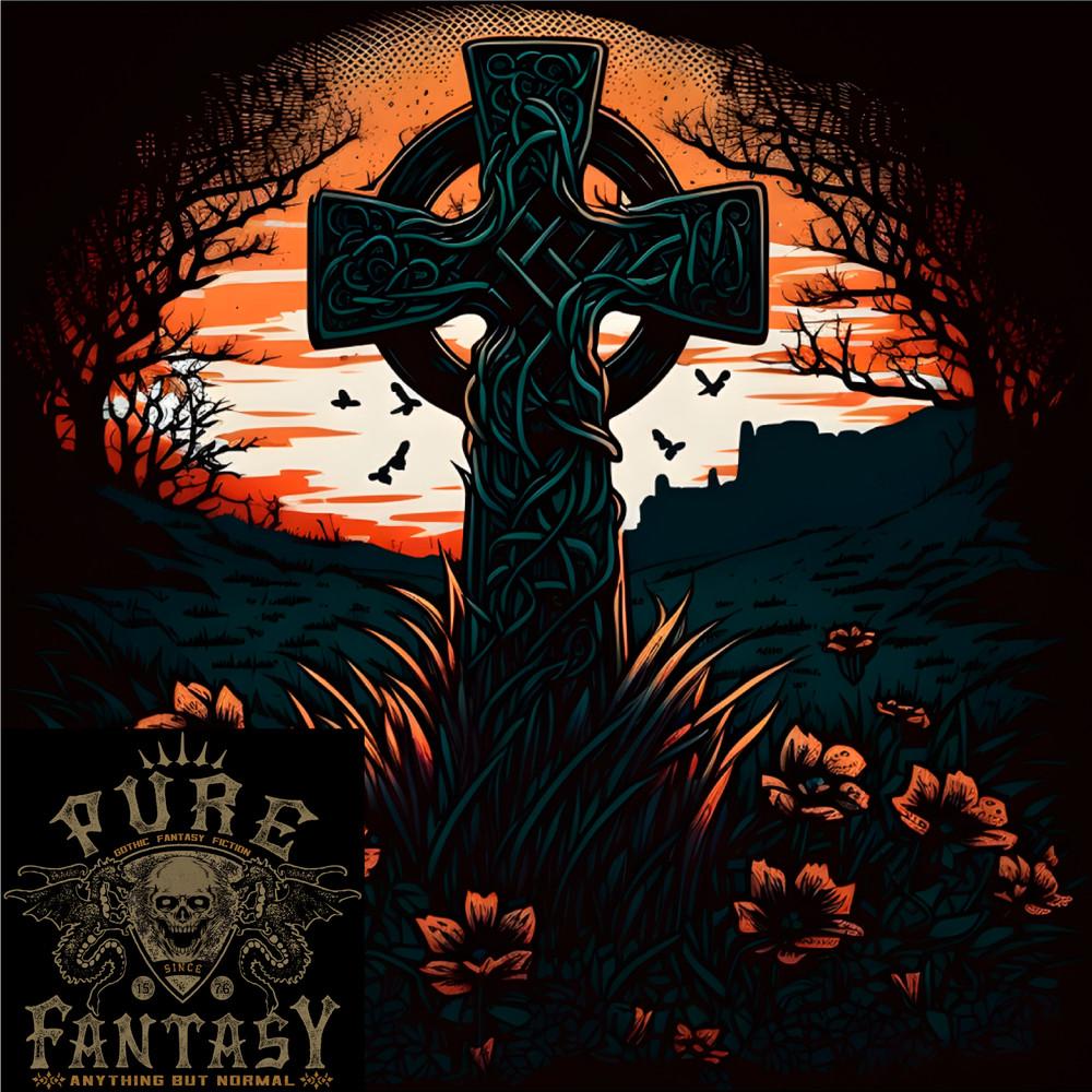 Кельтский крест на закате Готическая мужская легкая хлопковая футболка Унисекс футболка XXXXL