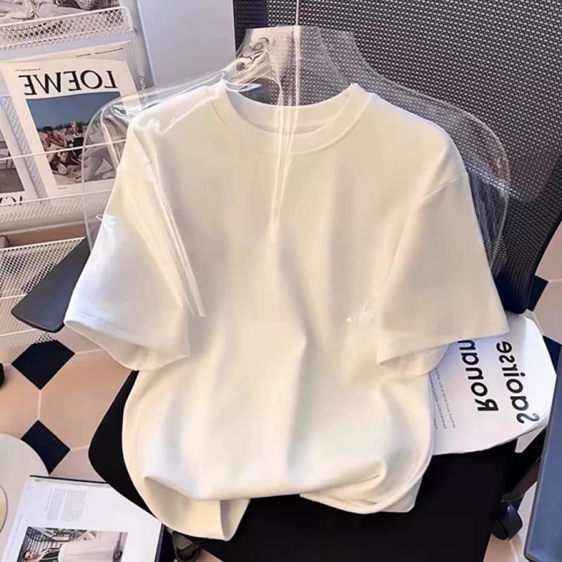 Summer Cotton Short-sleeved T-shirt Women's New White Trendy Top Korean Version Lazy Wind Casual Half-sleeved T-shirt