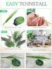 60-120cm Große Künstliche Palme Tropische Falsche Pflanzen Grüne Plastik-Palmblätter Großer Monstera Baumzweig für Heim-Gartendekor
