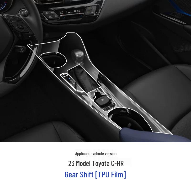 Interior Protective Film for New Toyota CHR IZOA: Center Console, Navigation, Gear Shift, Dashboard Decoration Car Accessories