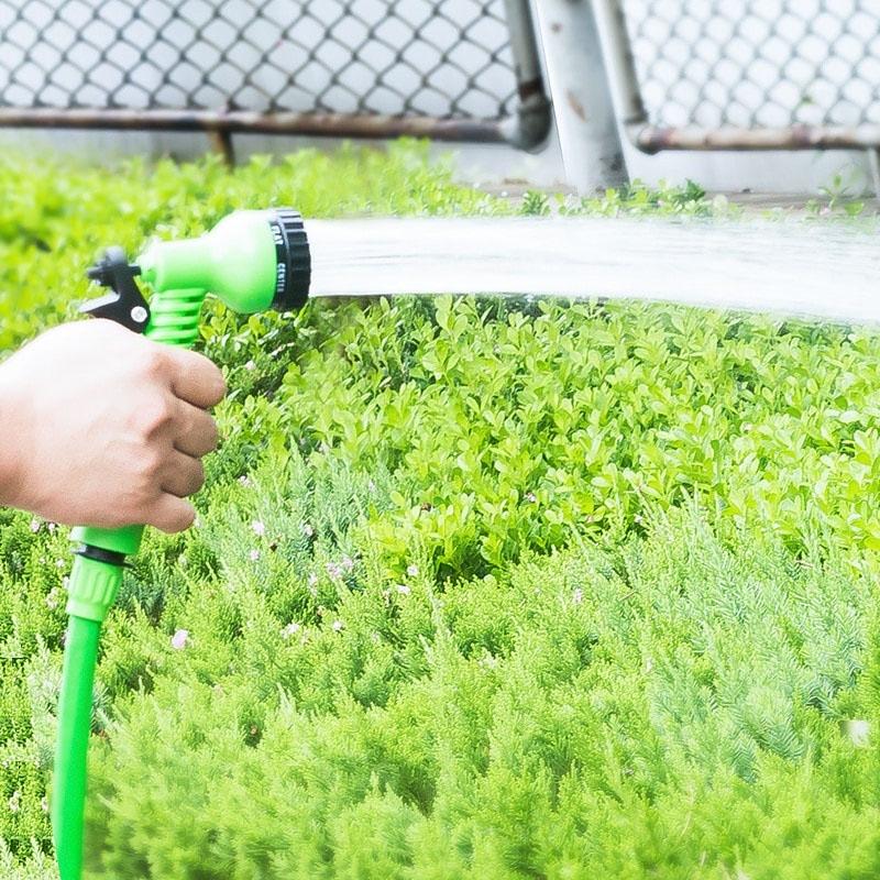 25FT-150FT Magic Flexibler Gartenschlauch, erweiterbarer Bewässerungsschlauch mit Kunststoffschläuchen, Teleskoprohr mit Spritzpistole zum Bewässern