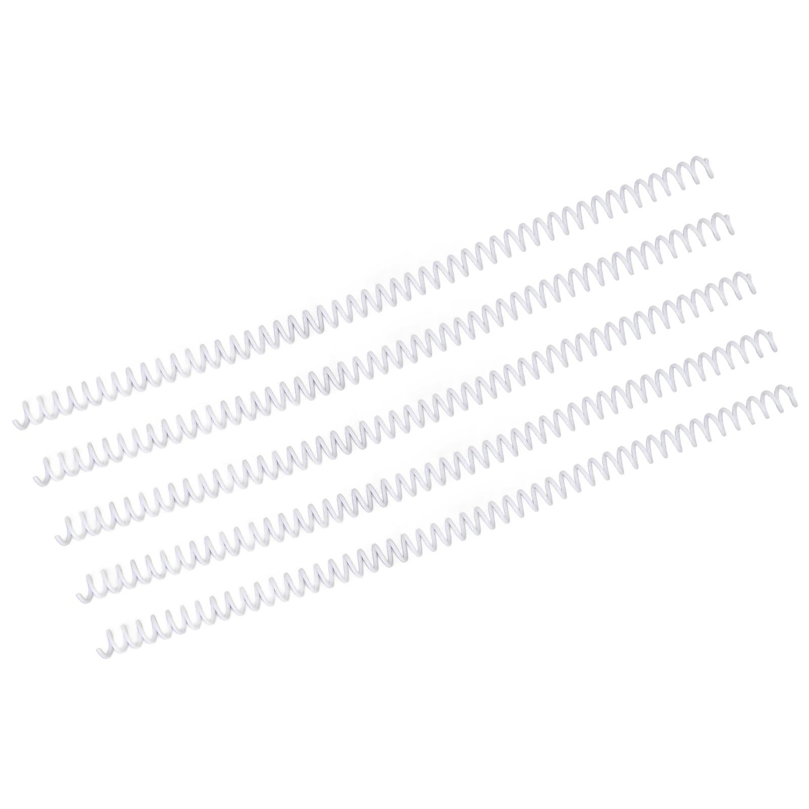 100PCS Spiral Binding Coils 48   4:1 Pitch   Paper Plastic Binding Spines 40 Sheets Capacity 8mm Diameter