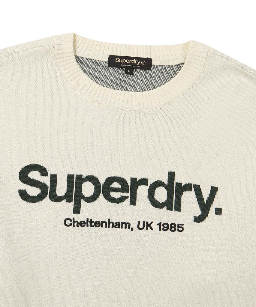 Syupeodeulai Core Logo Round Knit Ivory