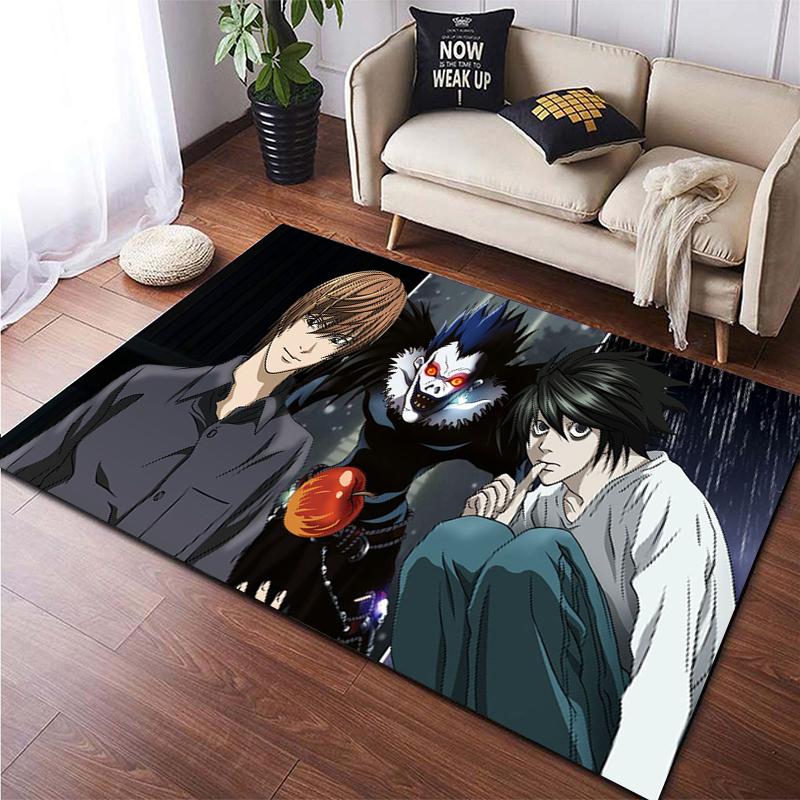 Death Note Gebied Tapijt Grote Tapijt Tapijt Voor Woonkamer Kid Slaapkamer Decoratie Kinderen Spelen Floor Mat Comic Anti-Slip