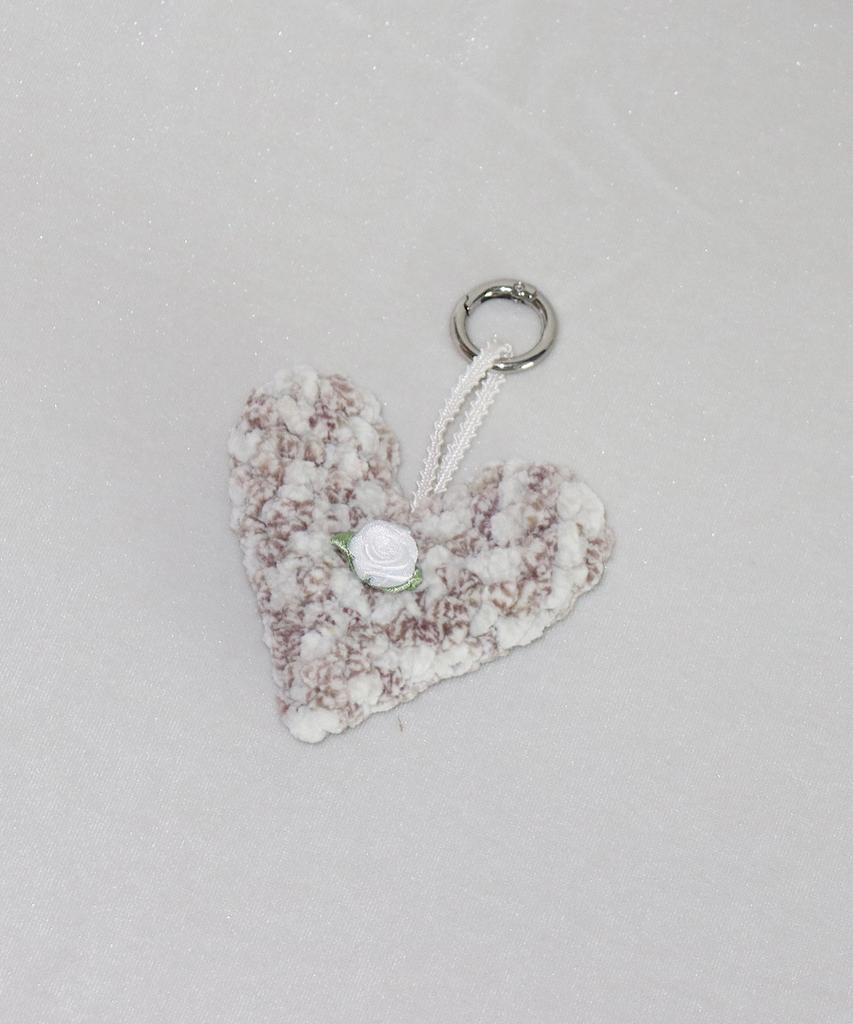 SUNAE Holiday Rose Keyring Set_Brown