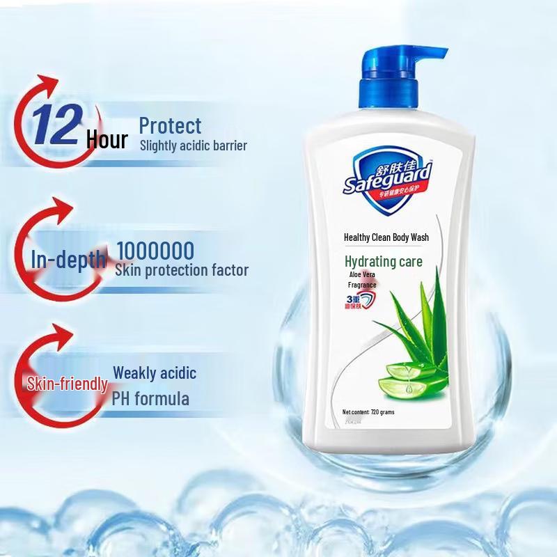Safeguard Healthy Purifying Shower Gel, Aloe Vera, 720g