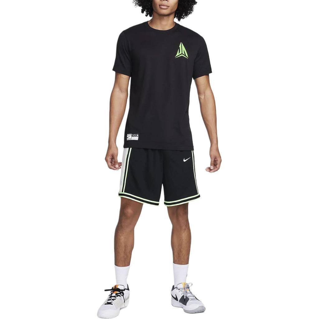 Nike Printed Round Neck Casual Short Sleeve T-Shirt Men Tops Black FQ4911-010