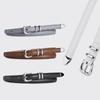Fashionable Minimalist Elegant Silver-Buckle Slim Waist Belt for Women—High-End Versatile Belt for Students and Young Adults
