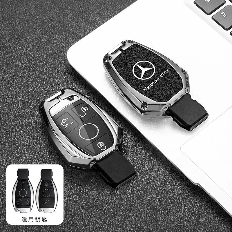 SUG2   Car Key Case Cover Shell For Mercedes Benz C E S Class GLC W206 W223 W214 E300 C260 C300 S450 S500 S400 Fob Accessories