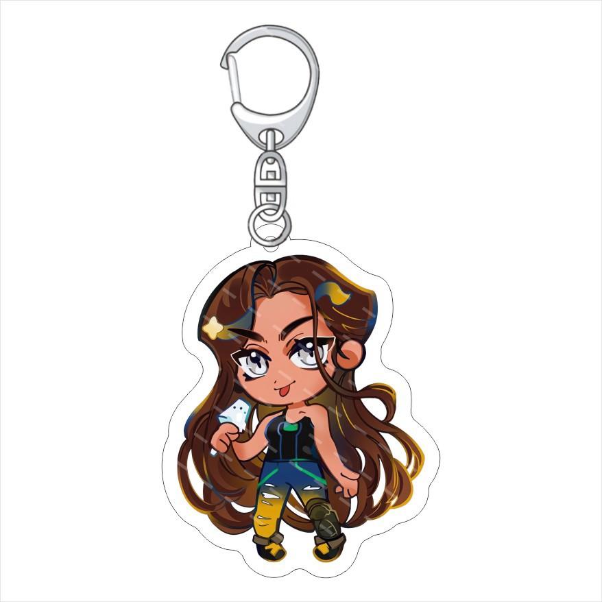 Anime Étranger Scène Périphérique Porte-clés Acrylique MIZI SUA TILL IVAN HYUNA LUKA Pendentif Porte-clés Fans Accessoires Cosplay Cadeau black
