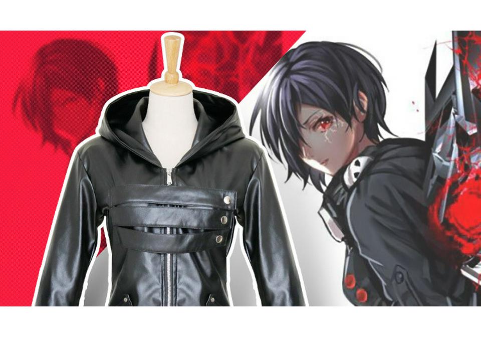 Tokyo Ghoul Kaneki Ken & Touka Kirishima Fan-made Battle Suit School Uniform Cosplay Costume