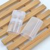 1X 15G Empty Oval Lip Balm Tubes Twist Deodorant Soap Containers White Clear