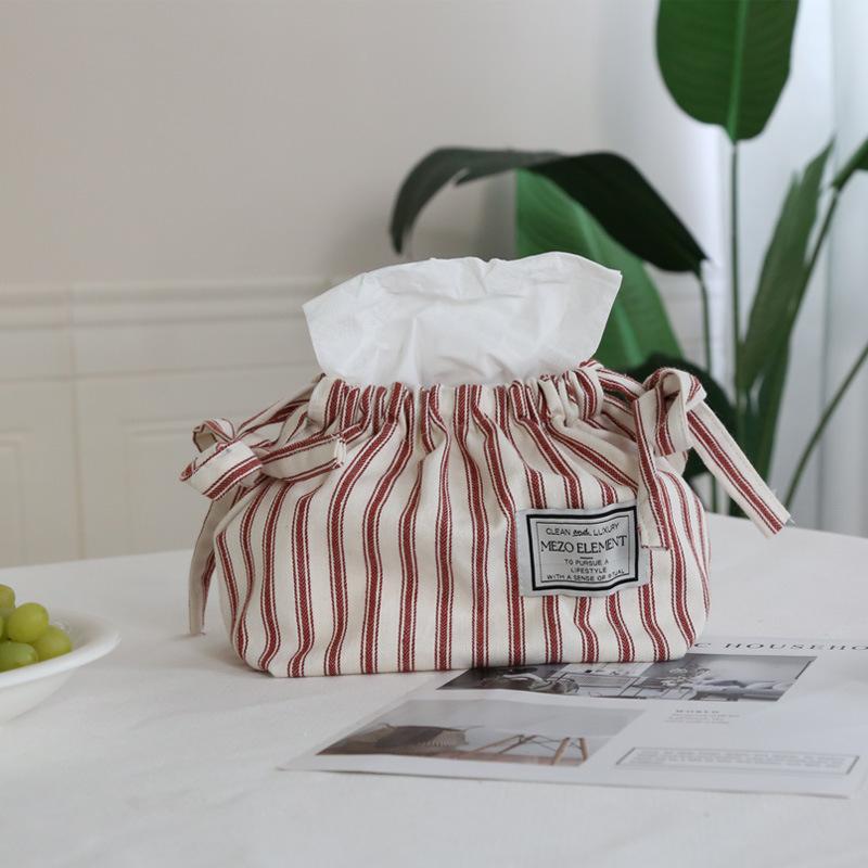 Japanese Simple Tissue Box Creative Tissue Storage Bag Home Car Tissue Bag Decorative Paper Holder