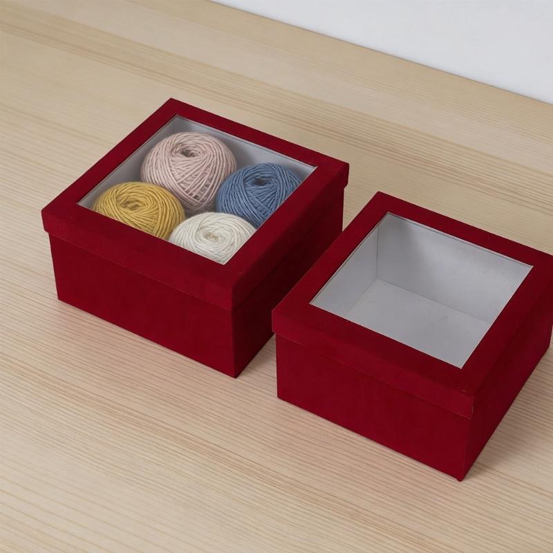 Portable Paper Flower Bucket Craft Container Round/Square Gift Packaging Box For Weddings Anniversaries And Event