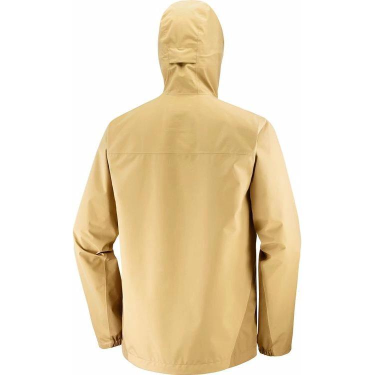 Salomon Letter Print Hooded Long Sleeve Zip Jacket Men jackets Yellow LC2001400