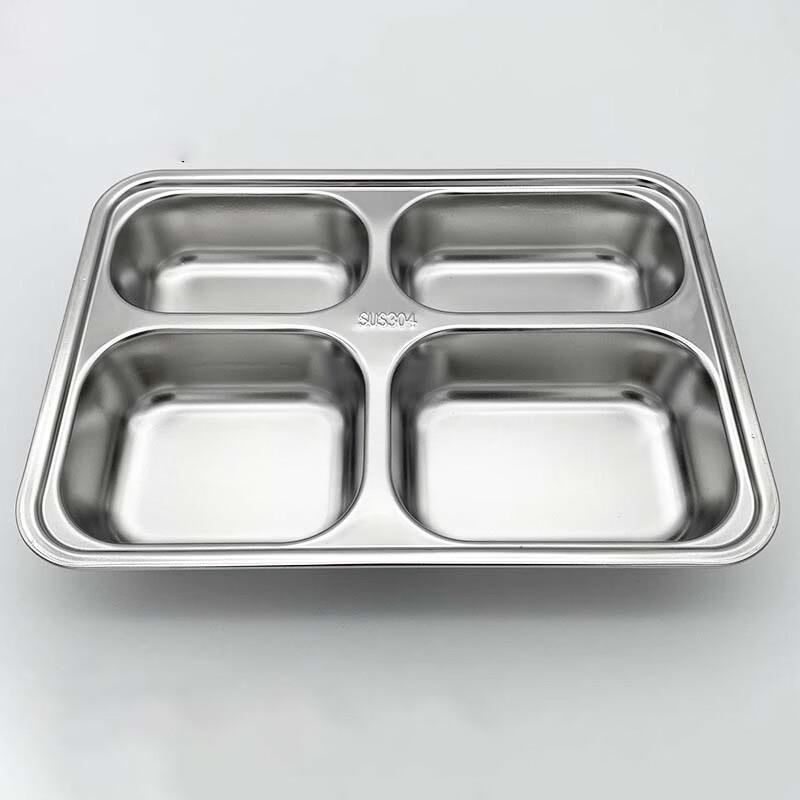 Chulu 201 Nerezový obdélníkový talíř s přihrádkami