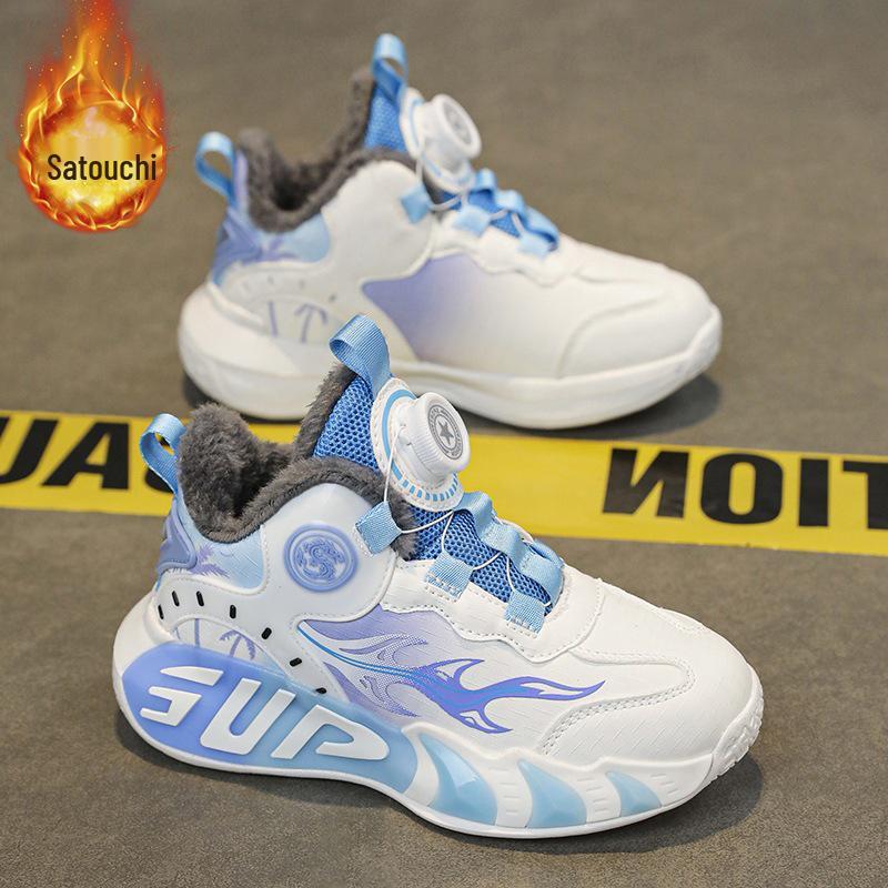 Girls' 2025 Winter Sports Shoes - Lightweight, Warm, Velvet-Lined, Durable Basketball Shoes for Running
