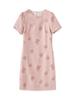 Tencel Linen A-line Dress with Butterfly Embroidery - French Style Slimming Fit for Women