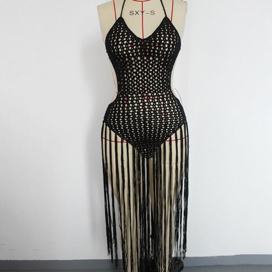 Swimsuit Cover Up Sleeveless Sunscreen Elastic Popular Ankle Length Bikini Cover Up Lady Clothing