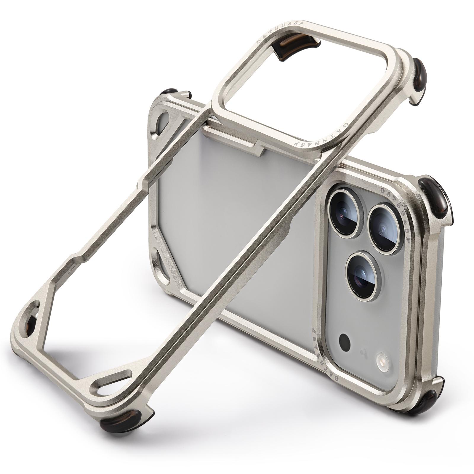 

Oatsbasf Ultra-thin Phone Case for iPhone 17 Pro/Pro Max/17 Air Metal Frameless Minimalist Wireless Charging Protecitve Cover iPhone Air