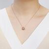 White Clover Kuromi Dancing Stone Necklace Heart Sanrio Pendant Pink SAKU-N052PG Women