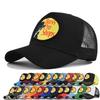 Cappellino a Rete con Visiera Curva e Ricamo a Punto Croce - Cappello da Sole Estivo